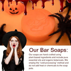 100g Halloween Pumpkin Soap - Skull Head Style