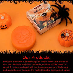 100g Halloween Pumpkin Soap - Skull Head Style