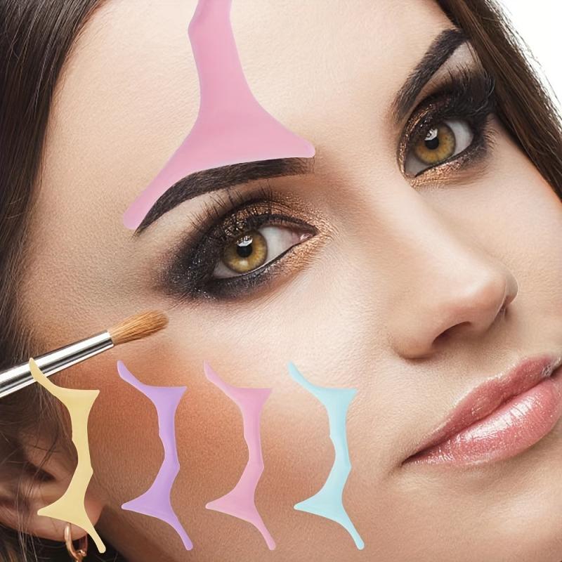 1pc Eyeliner Eyebrow Stencil Reusable Eyebrow Makeup Template