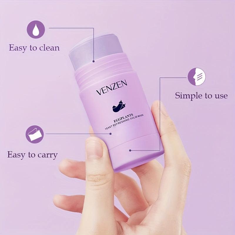 Eggplant Yeast Clear Solid Face Mask Hydrating Moisturizing