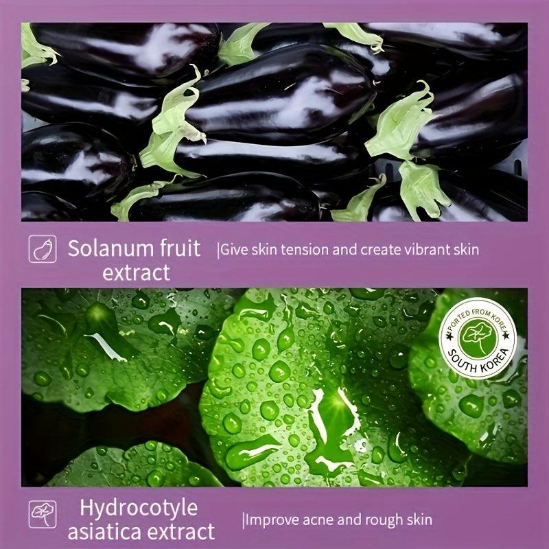 Eggplant Yeast Clear Solid Face Mask Hydrating Moisturizing
