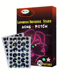 90 Patches Fluorescent Style Acne Cover Solar System Starry Sky