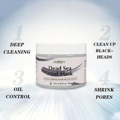 Dead Sea Mud Mask Vegan Aging Resisting Facial Care 5.29oz