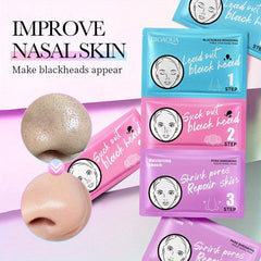 3-Step Women's Blackhead Strips, Remove Blackheads, Shrink Pores