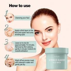 Hot Glacier Mud Mask Exfoliates & Smoothes Skin 180g