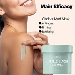 Hot Glacier Mud Mask Exfoliates & Smoothes Skin 180g
