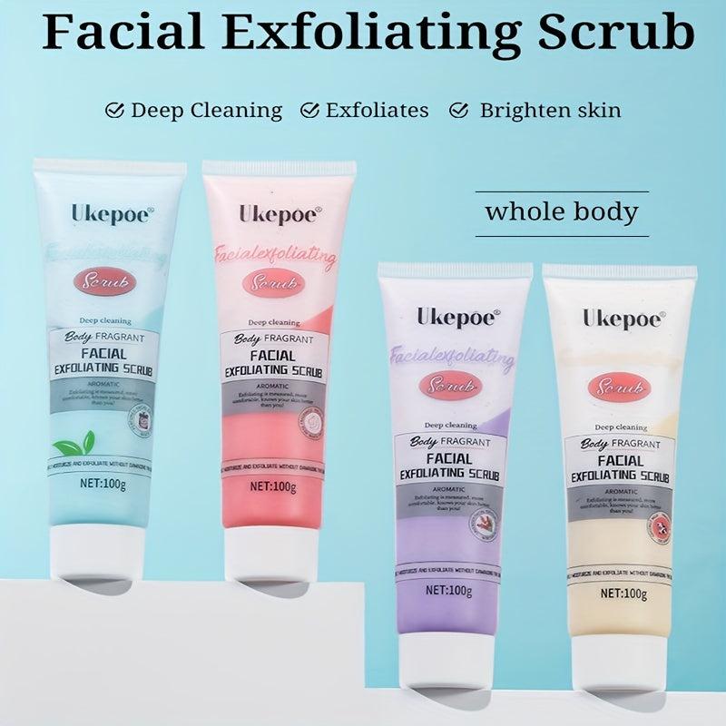 Scented Exfoliating Facial Scrubs - Set of 4