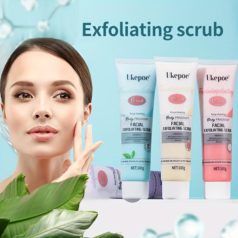 Scented Exfoliating Facial Scrubs - Set of 4