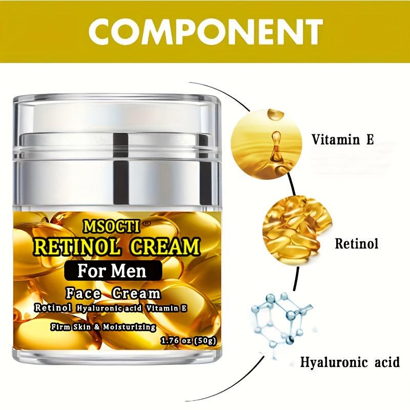 Retinol Face Cream With Hyaluronic Acid Vitamin E 1.76 Oz