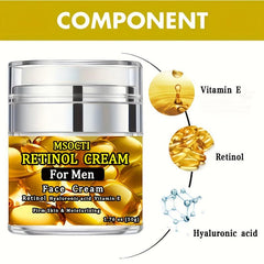 Retinol Face Cream With Hyaluronic Acid Vitamin E 1.76 Oz