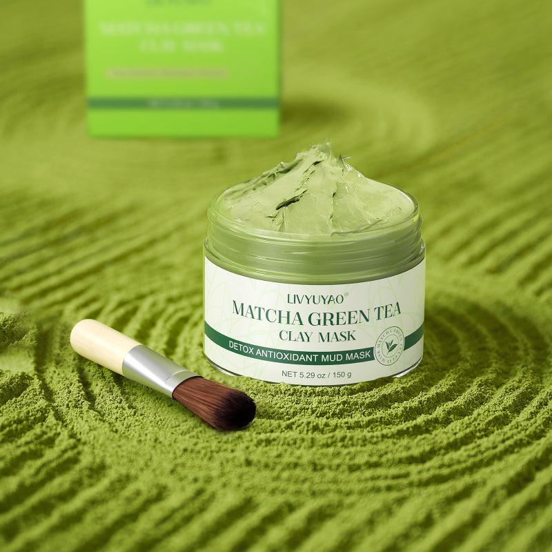 Green Tea Matcha Mud Mask Deep Cleansing Moisturizing and Hydrating Mask
