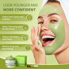 Green Tea Matcha Mud Mask Deep Cleansing Moisturizing and Hydrating Mask