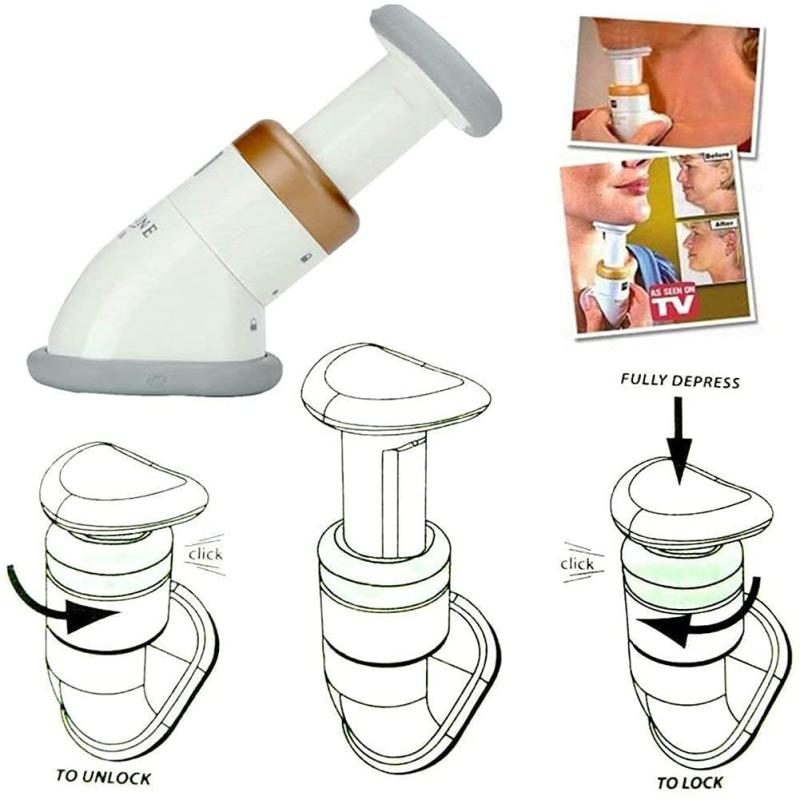Neckline Toning Massager System Double Chin Remover Facial Neck Line Exerciser