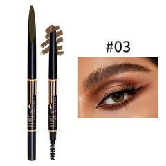 Smudge Proof Waterproof Eyebrow Pencil with Brush