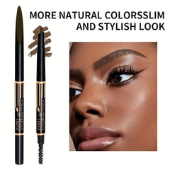 Smudge Proof Waterproof Eyebrow Pencil with Brush
