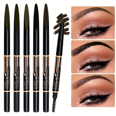 Smudge Proof Waterproof Eyebrow Pencil with Brush