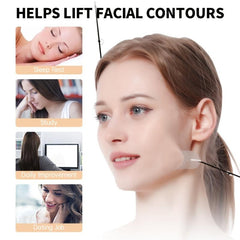 20pcs Invisible Face Lift Tape Set with Lifting Rope Instant Face Lift Sticker