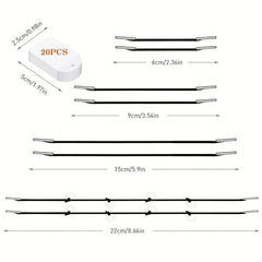 20pcs Invisible Face Lift Tape Set with Lifting Rope Instant Face Lift Sticker