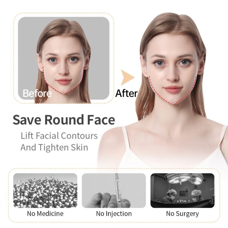 20pcs Invisible Face Lift Tape Set with Lifting Rope Instant Face Lift Sticker