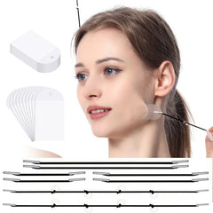 20pcs Invisible Face Lift Tape Set with Lifting Rope Instant Face Lift Sticker