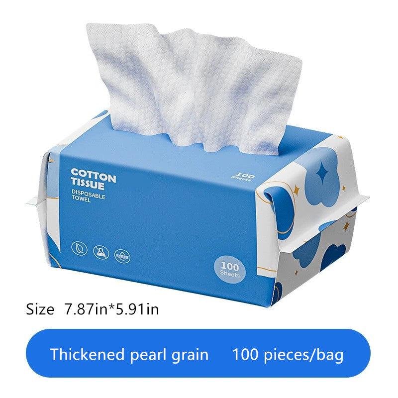 100 Sheets Thickened Non Woven Cotton Face Tissue Towel
