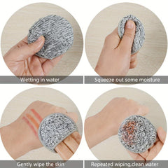 16pcs Bamboo Charcoal Makeup Remover Puff - Soft & Reusable