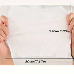 100pcs Pearl Pattern Disposable Facial Wipes