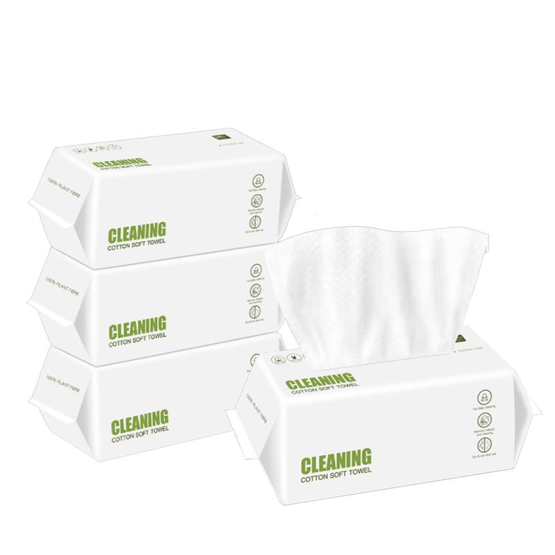 100pcs Pearl Pattern Disposable Facial Wipes