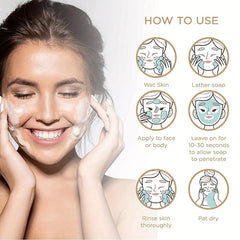 Yeast Soap 65g Hyaluronic Acid Vitamin C Retinoic Acid Collagen 9.16oz