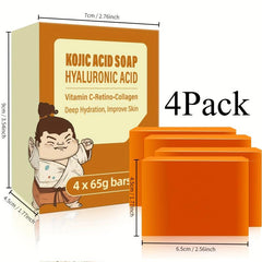 Yeast Soap 65g Hyaluronic Acid Vitamin C Retinoic Acid Collagen 9.16oz