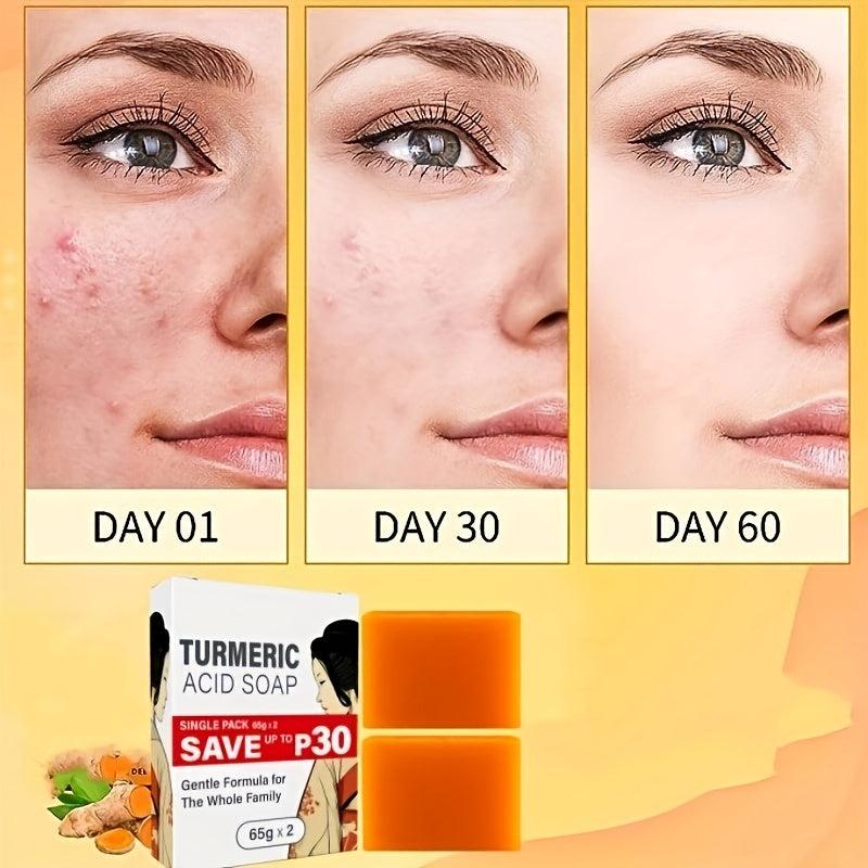 Turmeric Soap with Hyaluronic Acid Vitamin C Retinoic Acid Collagen 65g