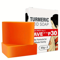 Turmeric Soap with Hyaluronic Acid Vitamin C Retinoic Acid Collagen 65g