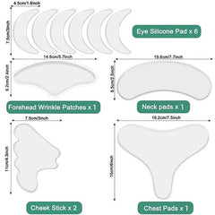 11pcs Silicone Wrinkle Sticker Face Neck Skin Care Lifting Patch