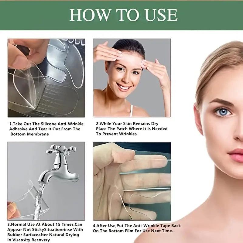 11pcs Silicone Wrinkle Sticker Face Neck Skin Care Lifting Patch