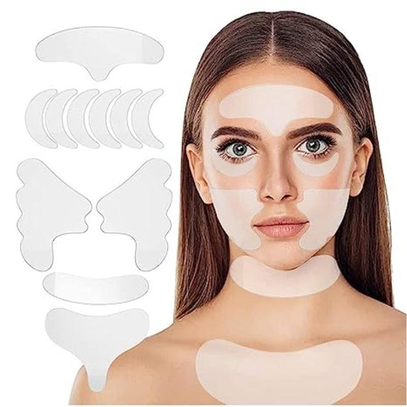 11pcs Silicone Wrinkle Sticker Face Neck Skin Care Lifting Patch