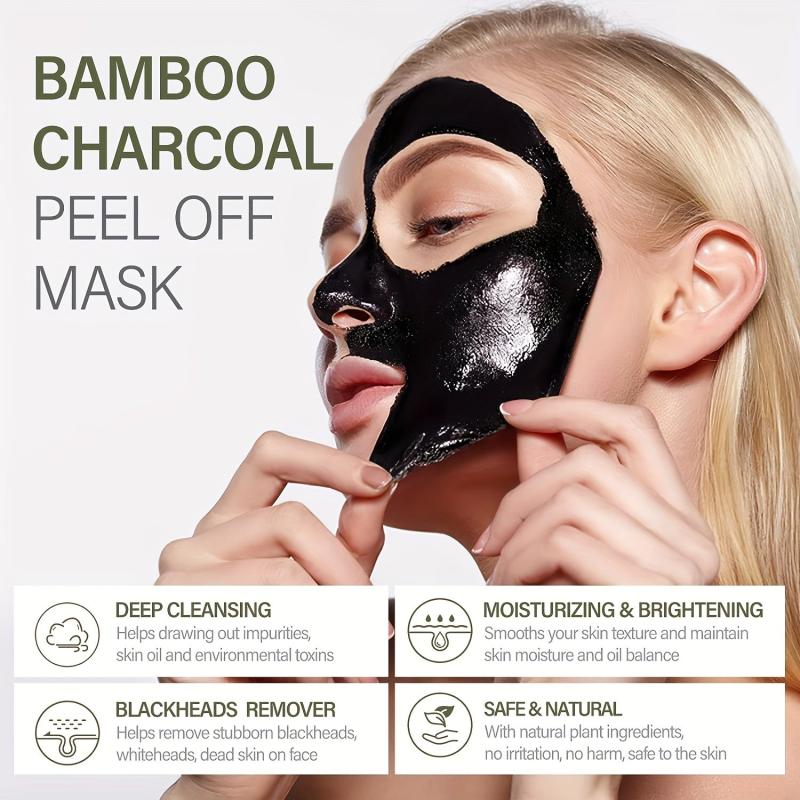 Bamboo Charcoal Peel Off Cleansing Mud Mask Blackhead Cleansing Pore Cleanser