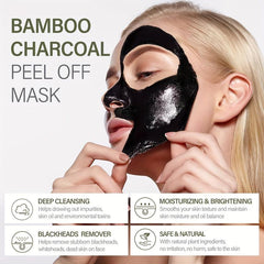Bamboo Charcoal Peel Off Cleansing Mud Mask Blackhead Cleansing Pore Cleanser