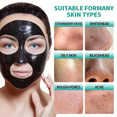 Bamboo Charcoal Peel Off Cleansing Mud Mask Blackhead Cleansing Pore Cleanser