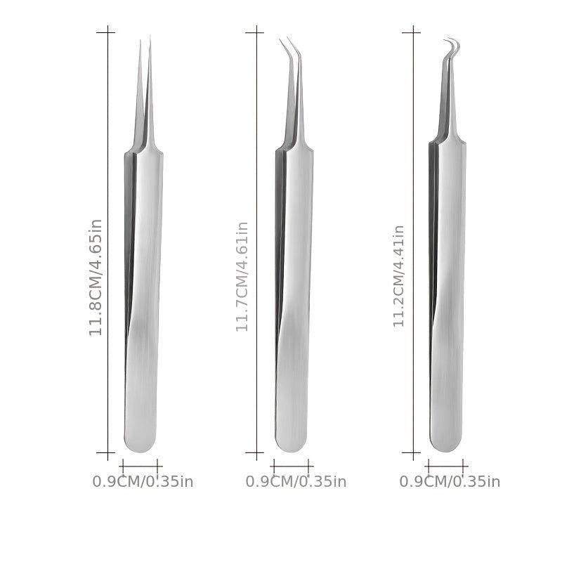 8pc Acne Needle Set with Storage Box Blackhead Clip Beauty Tool