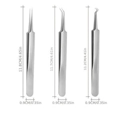 8pc Acne Needle Set with Storage Box Blackhead Clip Beauty Tool
