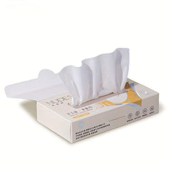 80 Pcs Disposable Bamboo Fiber Face Towel Face Cleaning Cloth Makeup Remover