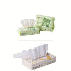 80 Pcs Disposable Bamboo Fiber Face Towel Face Cleaning Cloth Makeup Remover