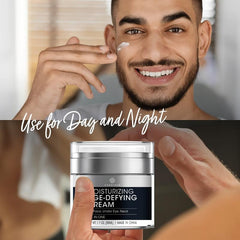 Men's Face Moisturizer Retinol Collagen Peptides Caffeine Hyaluronic Acid Cream