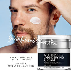 Men's Face Moisturizer Retinol Collagen Peptides Caffeine Hyaluronic Acid Cream