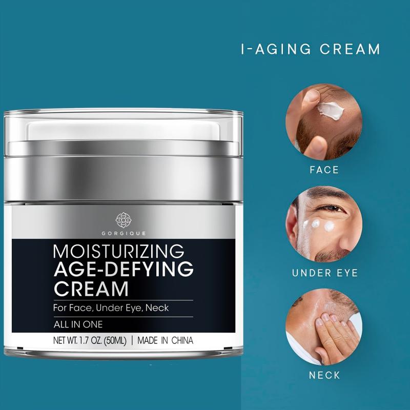 Men's Face Moisturizer Retinol Collagen Peptides Caffeine Hyaluronic Acid Cream