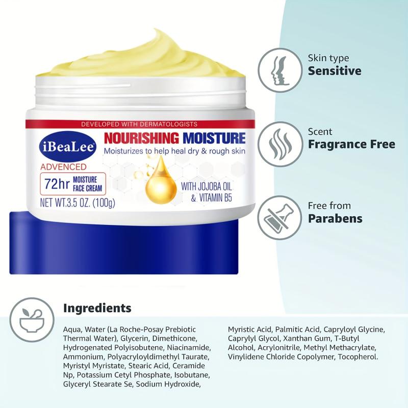 Hydrating Face Cream for Wrinkle Diminishing, Daily Moisturizer for Men & Women