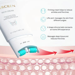 Neck Firming Cream Roller 2 In 1 - Improve Aging Look
