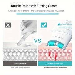Neck Firming Cream Roller 2 In 1 - Improve Aging Look