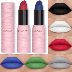 6-Color Matte Face Lipstick Halloween Makeup