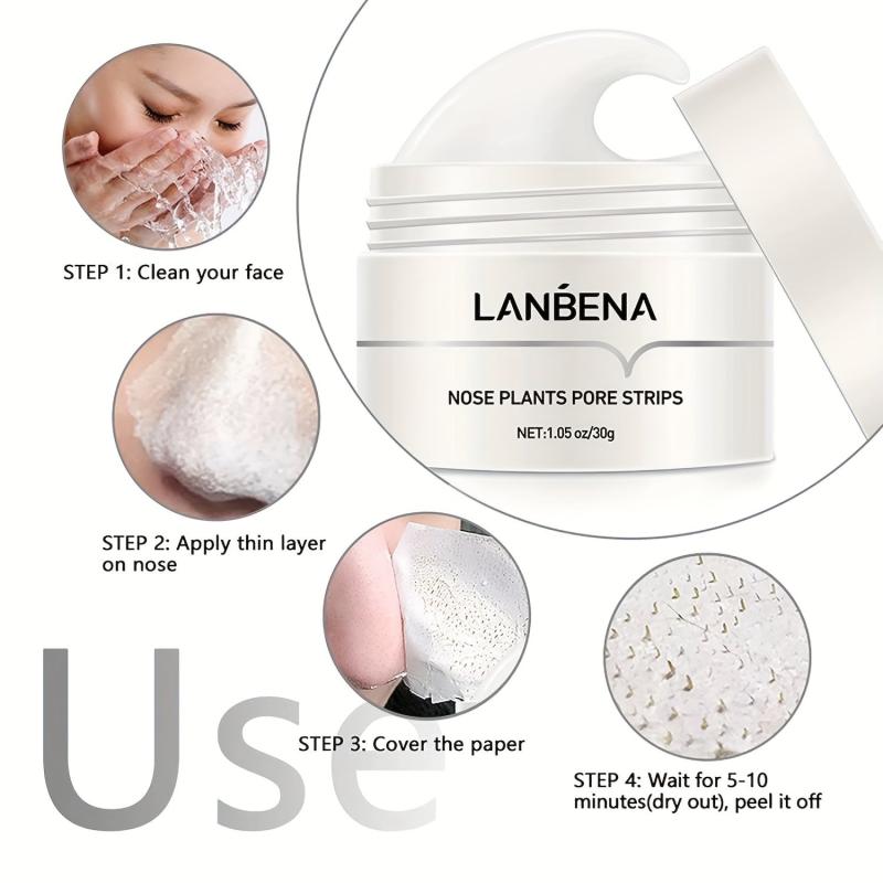 Nose Pore Strips Blackhead Cleanser Mask & 60Pcs Deep Cleansing Peel Off Mask